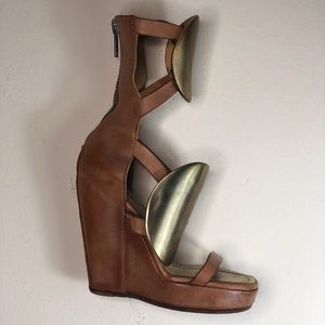 Rick Owens runway wedge heels